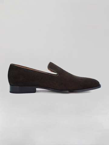 Murano Loafer - Dark Brown Suede loafer shoes