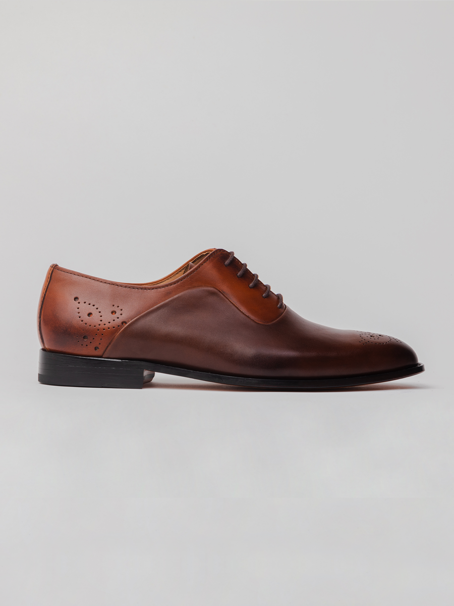 Brax Oxford- Twin Color Brown shoes
