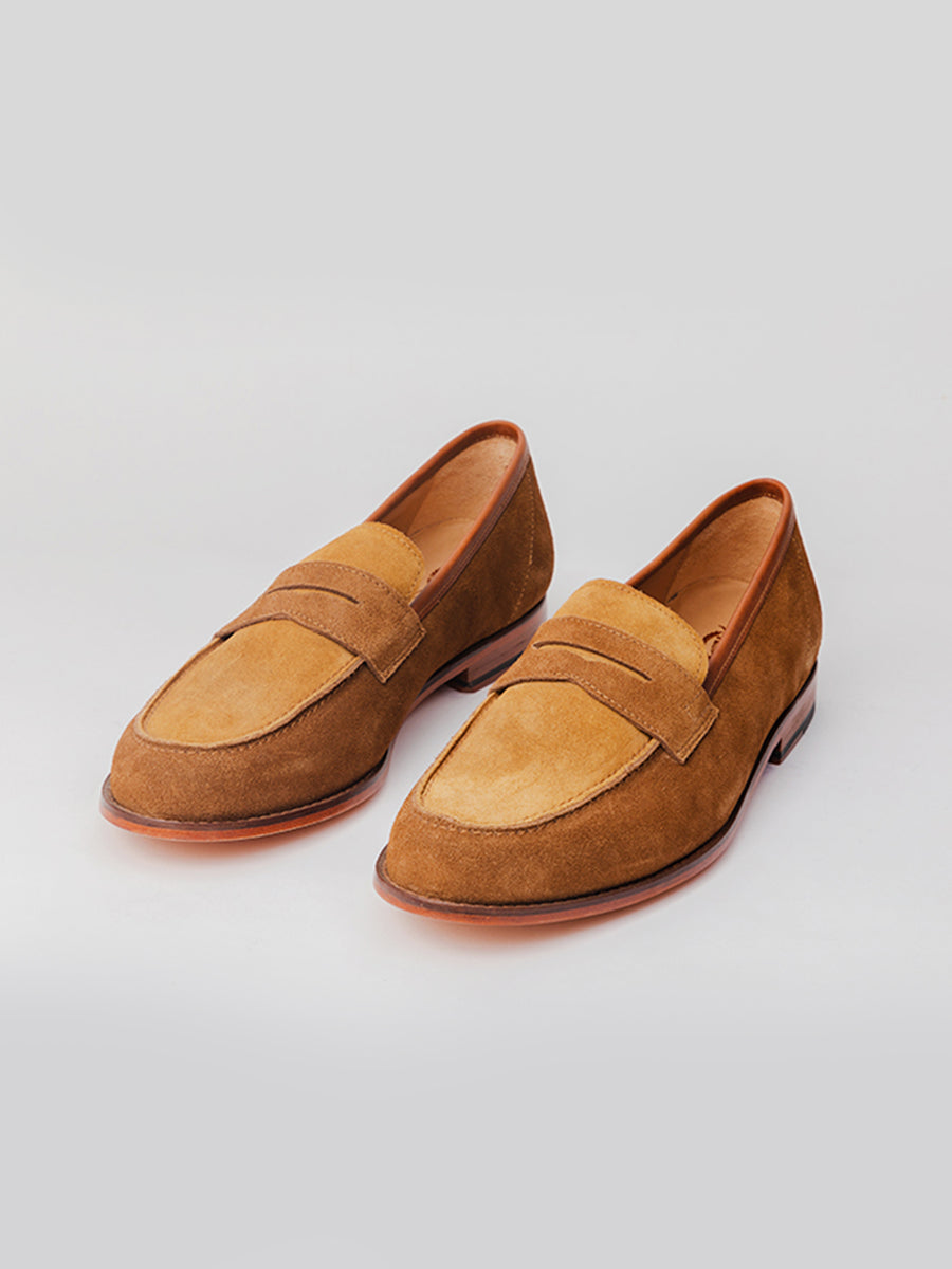 Alfons Loafer - Cognac/Camel Suede loafer shoes