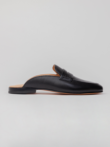 Robert Mules - Black loafer shoes