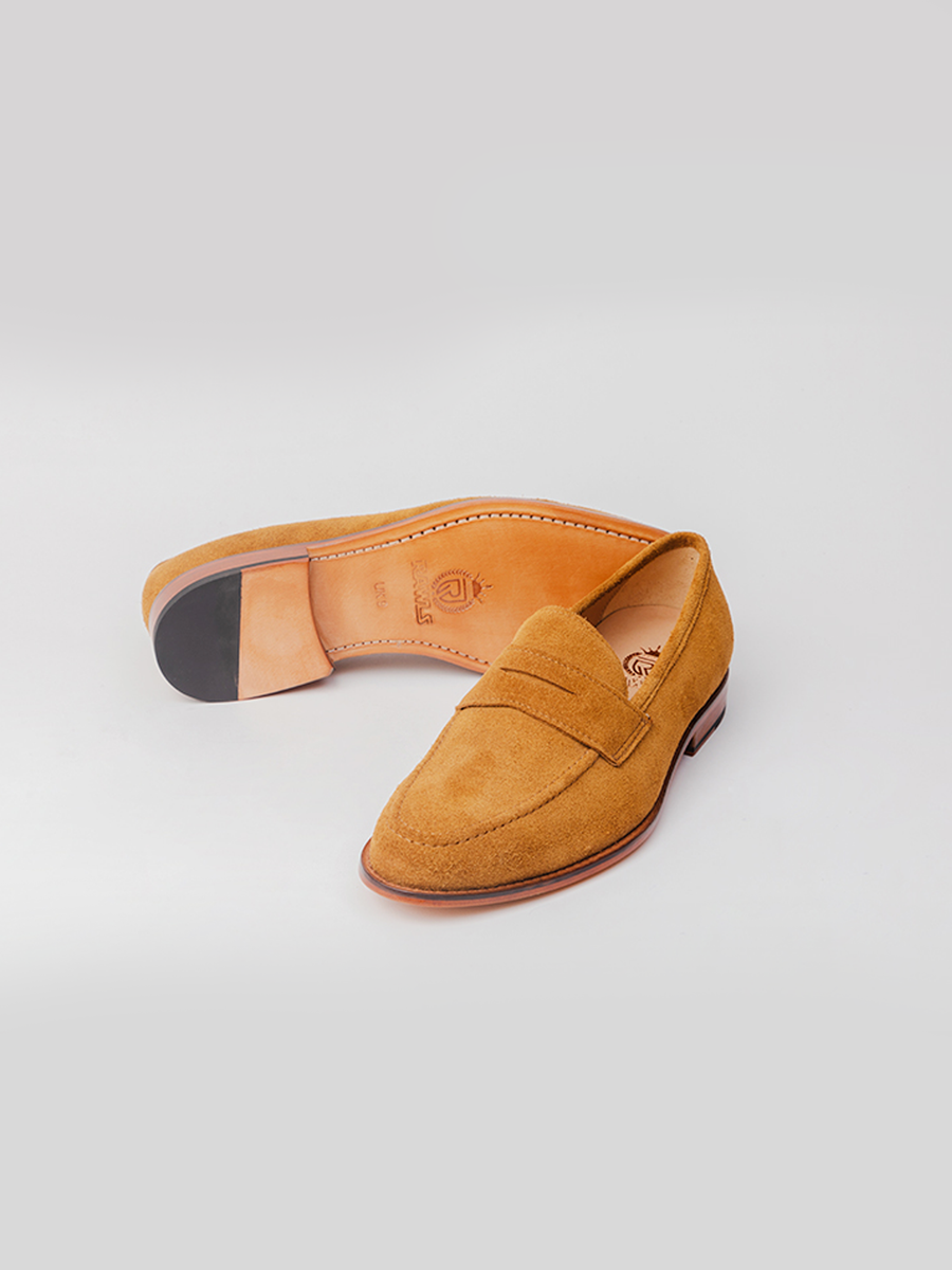 Balaclava Loafer - Camel Suede loafer shoes