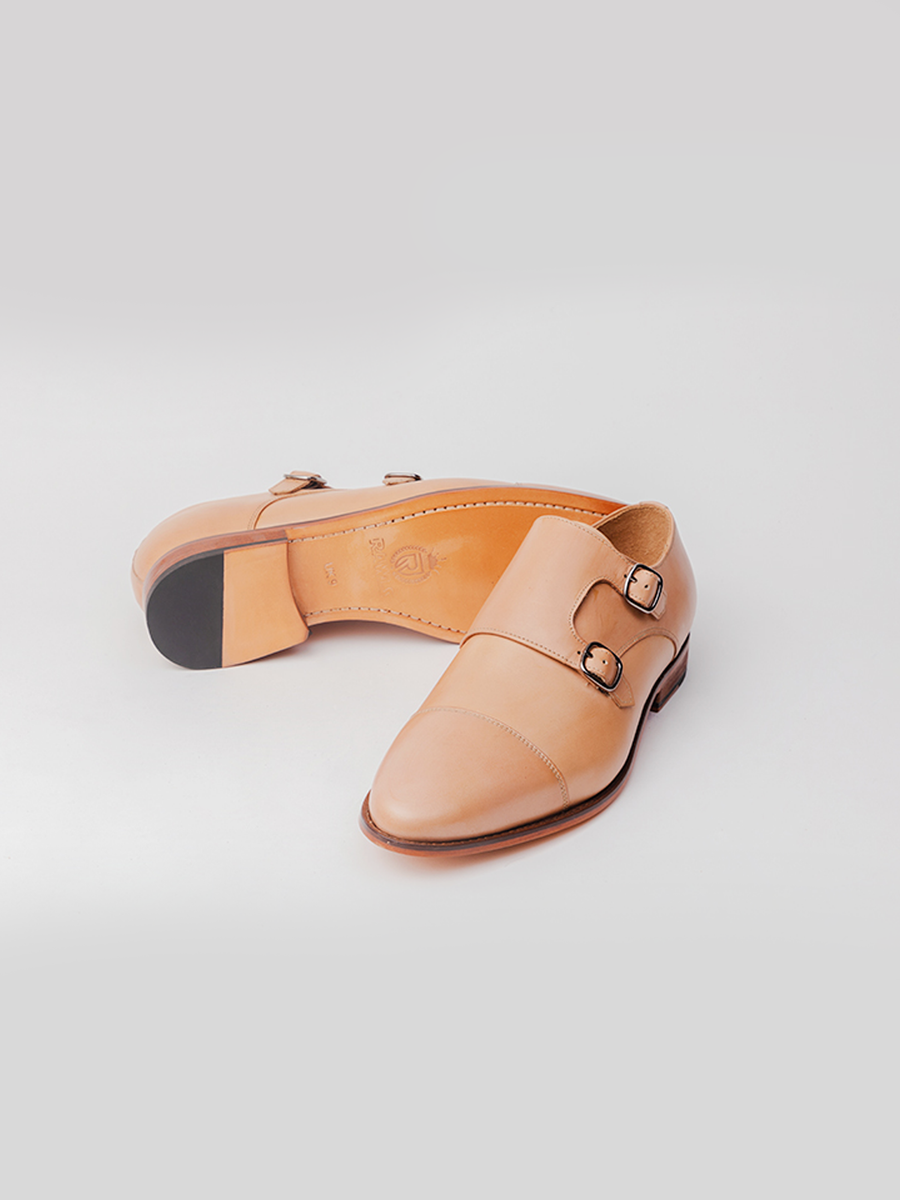 Ankers- Double- Monks - Nude- shoes 