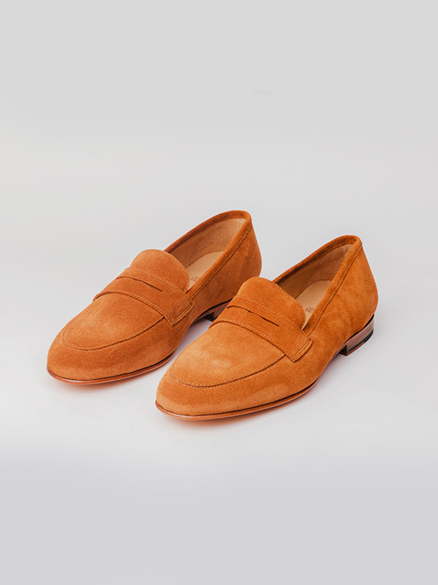 San Penny Loafer - Brig Suede loafer shoes