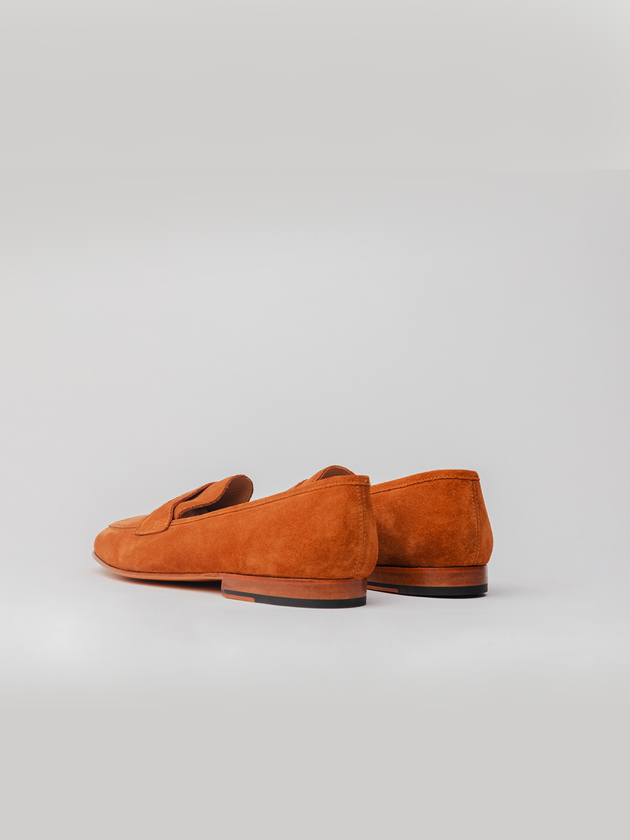 San Penny Loafer - Brig Suede loafer shoes