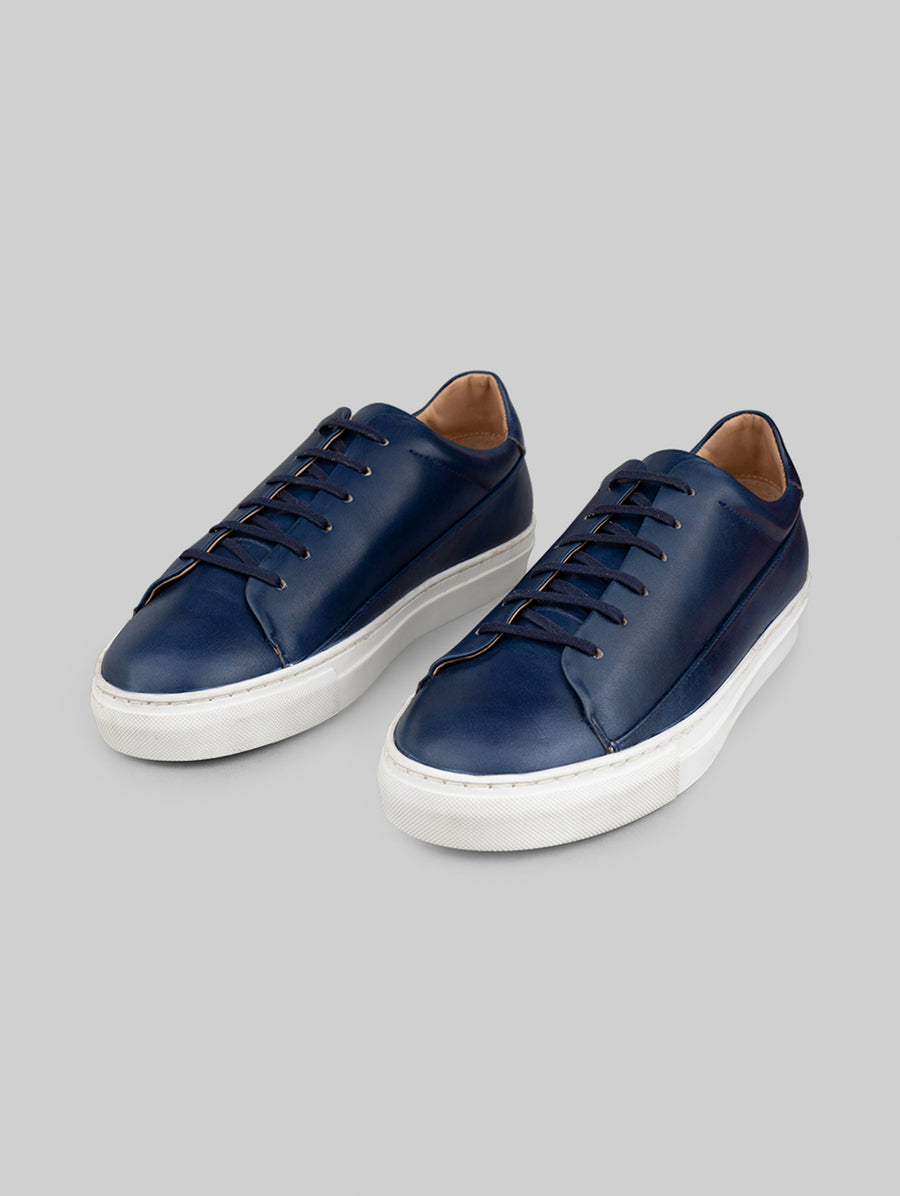 Rawls Men Navy Synthetic Leather Sneakers