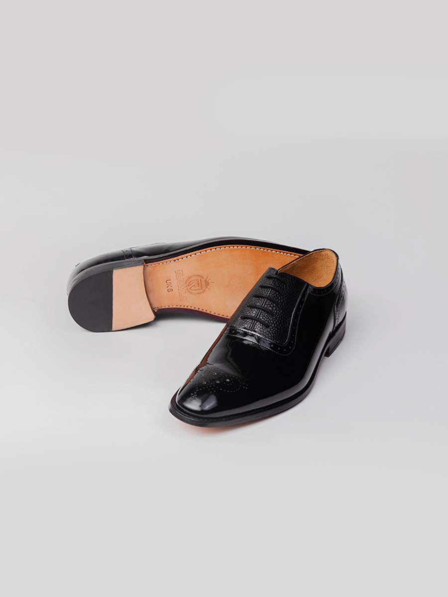 Suave Oxford -Patent Black shoes