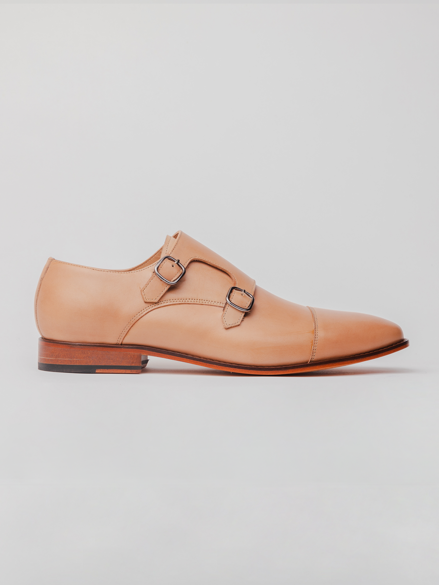 Ankers- Double- Monks - Nude- shoes