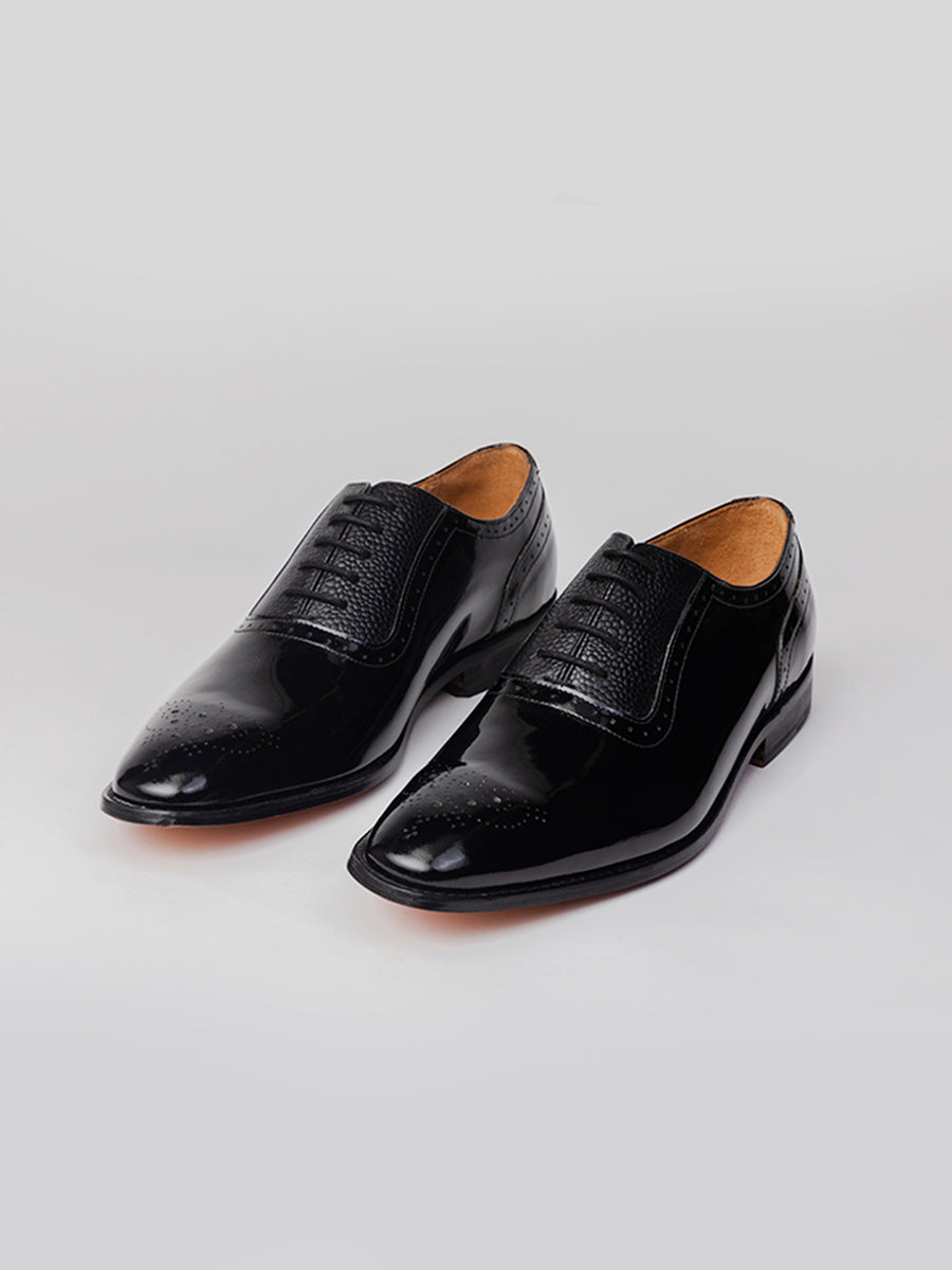 Suave Oxford -Patent Black shoes