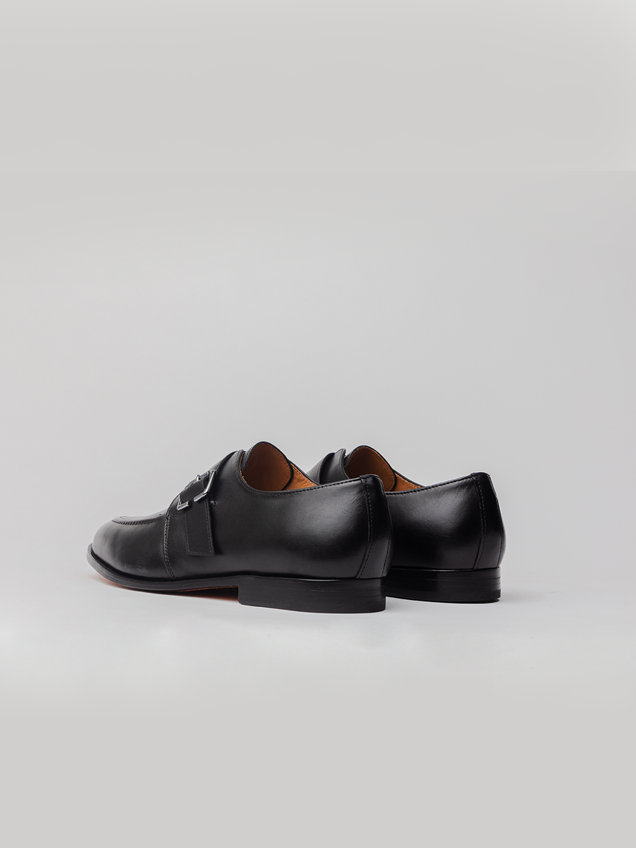 Audric Single Monks - Black shoes
