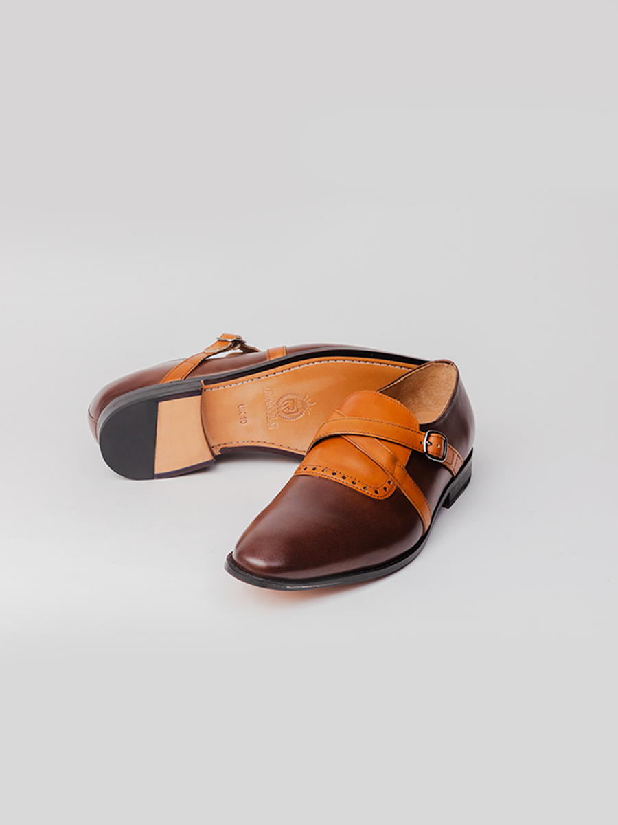 Jayden Monk-strap - Tan/Brown Monk shoes