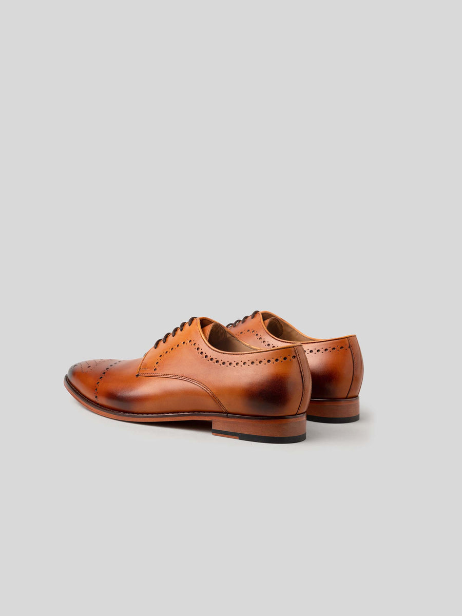 Marshall Derby with Perforations - Tan