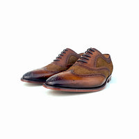 Rawls Stella Spectator Wingtip Oxford Men\'s 13 Tan/Brown Leather Two-Tone Buy Stella Spectator Wingtip Oxford - Brown Shoes for Men  main image 3